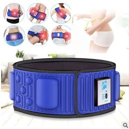 Portable Slim Equipment Electric Abdominal Stimulator Body Vibrating Slimming Belt Belly Muscle Waist Trainer Massager X5 Times Weight Loss Fat Burning 230907