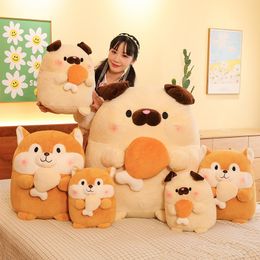 Wholesale cuddly chicken leg Shiba Inu plush toy children's game playmate Holiday gift doll machine prizes