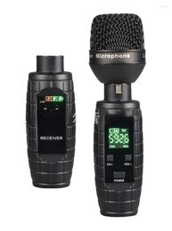 Microphones UHF Wireless Microphone System Dynamic MIC Mini XLR Wired To Transmitter Adapter Condenser Handheld