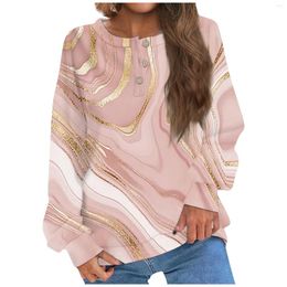 Women's Hoodies Fashion Printed Button-Down Long Sleeve T-Shirt Elastic Hoodie Top Tee Random Pattern Women Ladies Girl