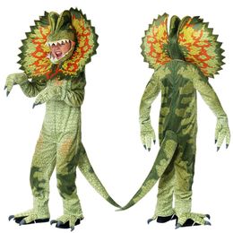 Ocasiões especiais Trajes de Natal Meninos Meninas Triceratops Cosplay Set Crianças Macacão Halloween Carnaval Adereços Purim Party Dinosaur para Kid 230906