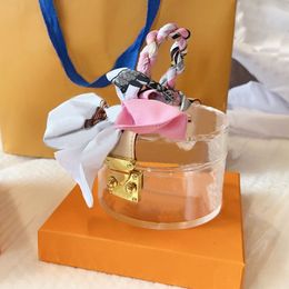Sacos cosméticos vintage floral vidro orgânico caixa transparente senhora claro sacos de mão fita cachecol jóias maquiagem caso embreagem carteira
