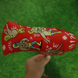 Other Golf Products All Kind Of Golf Club Blade Putter And Mallet Putter Headcover Flower Snow Man For Golf Blade Putter Head Protection Cover 230907