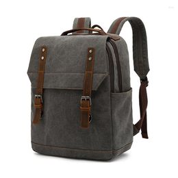 Backpack Andralyn Large Capacity For 15.6 Inch Laptop Quality Canvas Multi-functional Short Travel Mochila Men And Women