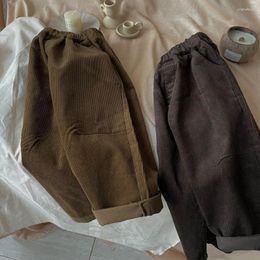 Trousers 2023 Autumn Children's Wear Pants Girls' Casual 2 Colour Corduroy Radish Boys Legings For Girls