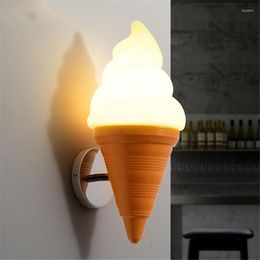 Wall Lamps Dessert Shop Ice Hallway Novelty Cute Room Girls Light Minimalist Interior Decorazioni Casa Home Accessories