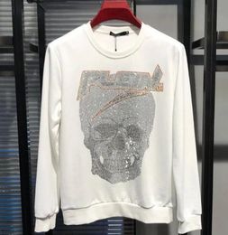 Autumn New Mens Pullover fashion Cotton Knitted Jumper Skull Printed Sweater Hip Hop Streetwear Handsome luxury The High Street Designer Hoodies O Neck