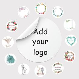 Other Decorative Stickers 100pcs Wedding stickers Personalised Add Your Text Custom Invitations Favours business white Labels 35CM 230907