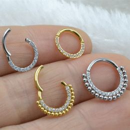 Labret Lip Piercing Jewelry 10pcs Body 316L Steel CZ Balls Nose Ring Ear Helix Daith Cartilage Tragus Earring Septum 230906