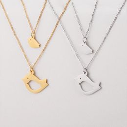 Chains Jaymaxi Bird Necklace Stainless Steel Mirror Polished Mother And Baby Couple Suit Gift For Women 6sets/LOT