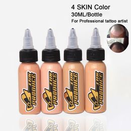 Other Permanent Makeup Supply 30MLBottle 4 Colour Skin Tone Colour Tattoo Ink For Professional Tattoo Artist Boy Art Permanent Makeup Pigment Tattoo Ink 230907