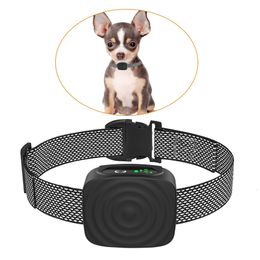 Dog Collars Leashes Pet Anti Bark Device USB Ultrasonic Intelligent Electric Dogs Training Collar Stop Barking Vibration Water Proof 230922