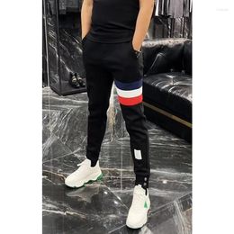 Men's Pants 2024 Sports Casual All-match Slim-fit Sweatpants Fashion Trend Bunched Elastic Harem