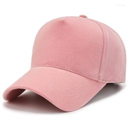 Ball Caps Fashion Winter Baseball Cap Women Couple Velvet Sun Hat Light Board Visor Hats Outdoor Solid Colour Korean Female