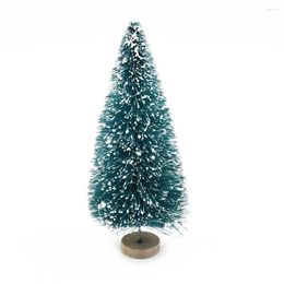 Christmas Decorations Art Beautiful High Quality Artificial Mini Tree Props Sign Snow Frost Gift Home Decor Pine Wreath