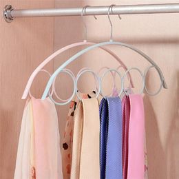 Hangers Shawl Scarf Hanger Belt Tie 5 Ring Rack Organizer Holder Hook Display 41 23cm Drop Aug#1