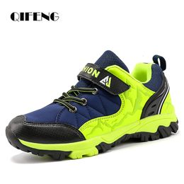 Athletic Outdoor Winter Genuine Leather Children Shoes Boys Outdoor Nonslip Casual Sneakers Student Waterproof Kids Footwear Air Summer 230906