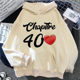 Women's Hoodies 40 Ans 40th Years Birthday Women Anime Graphic Hoddies Pulls Female Harajuku Sweater