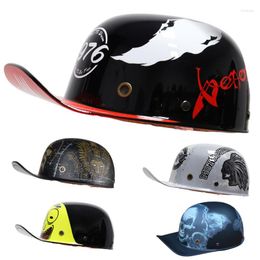 Motorcycle Helmets Vintage Retro Capacete De Moto Open Face Half Helmet Chopper Biker Motobiker Summer Casco