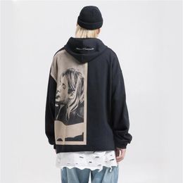 NAGRI Kurt Cobain Print Hoodies Men Hip Hop Casual Punk Rock Pullover Hooded Sweatshirts Streetwear Fashion Hoodie Tops 201116287v