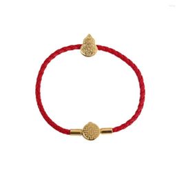 Charm Bracelets Steel Leather Bracelet Portable Chinese Style Replacement Anti-rust Anti-corrosive Polished Smooth Unisex Bangle Jewellery