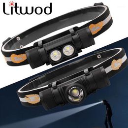 USB Rechargeable Headlight XM-L2 U3 Led Headlamp Power 18650 Battery Head Lamp Torch Waterproof for Camping Hunting12216