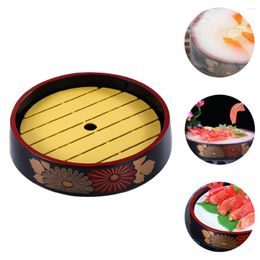 Dinnerware Sets Sushi Plate Accessory Desktop Tray Household Dish Serving Supply Sashimi Round Decorative