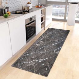 Carpets Marble Kitchen Mat Entrance Doormat Living Room Decor Rug Bathroom Door Home Bedroom Floor Hallway Balcony Anti-Slip Foot Carpet P230907