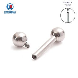 Labret Lip Piercing Jewelry 14G ASTM 36 Tongue Piercings Internally Threaded Barbell Rings Lengua Nipple Bar Ear Tragus 230906