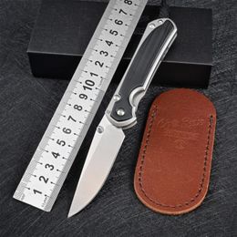 Chris Reeve 31 Outdoor Folding Knife D2 Blade G10 Handle Ball Bearing Camping Outdoor Hunting Survival Kitchen Knife EDC With Cowhide Cover 344