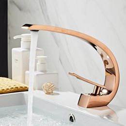 Kitchen Faucets Faucet And Cold Bathroom Wash Face Table Light Luxury All Copper Sink Basin