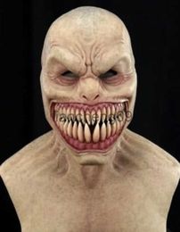 Party Masks Halloween Horror Headgear Latex Clown Mask Devil Face Cover Terror Creepy Gagtooth Demon Halloween Mask Cosplay Costume Props x0907