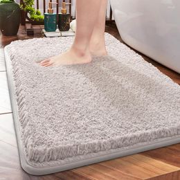 Carpets 2023 Autumn Anti-Slip Bathroom Door Mat Simple Absorbent Rug Reinforced Fibre Solid Waterproof Kitchen Mats