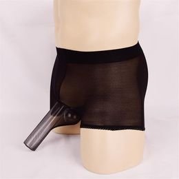 Underpants Sexy Men Underwear Open Jj Sleeves Open close Flat Feet Briefs Jockstrap Gay Ultra-thin And Transparent Stockings Under284T