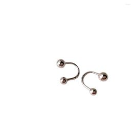 Stud Earrings S925 Sterling Silver Personality Contracted U-shaped Temperament Female Jewellery