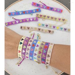 Charm Bracelets Miyuki Heart Beaded For Women Girl Gift Couple Friendship Boho Accessories Fashion Jewellery Handmade Pulsera