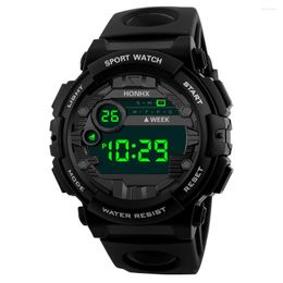 Wristwatches Men Luxury Digital Led Watch Date Outdoor Sports Electronic Fashion Waterproof Luminous Reloj Hombre