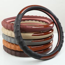 Steering Wheel Covers Silicone Material Cover With All Seasons For Automobile Universal Striped & Circle Shaped