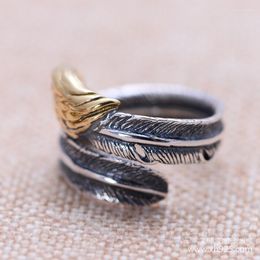 Cluster Rings KJJEAXCMY Boutique 925 Sterling Silver Jewellery Eagle Vintage Mens Open Ring