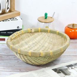 Bowls Mini Decor Bamboo Basket Bathroom Storage Container Baskets Woven Bin Weaving Sundries Desktop Organiser