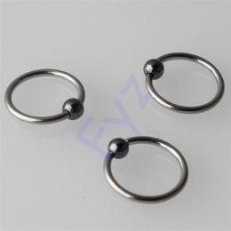 Labret Lip Piercing Jewellery G23 Hematite Ball 16G Nose Ring Ear Tragus Cartilalge Stud Nipple Navel Body 230906