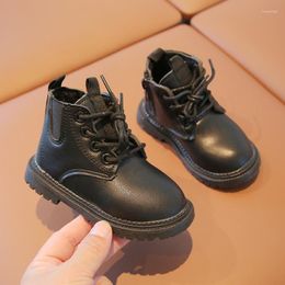 Boots Baby Kids Short Boys Shoes Autumn Winter PU Leather Children Fashion Toddler Girls Snow