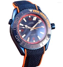 Wristwatches Luxury Mens Automatic Mechanical Watch GMT Red Blue Black Ceramic Stainless Steel Sapphire Canvas Rubber