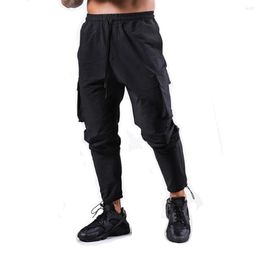 Men's Pants Running Jogging Black Loose Joggers Streetwear Casual Sport Trousers Training Workout Fitness Cargo