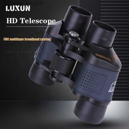 Telescopes LUXUN Professional HD Binoculars 60X60 Powerful Long Range 3000M High Performance Telescope for Outdoor Camping Hunting Tourism Q230907