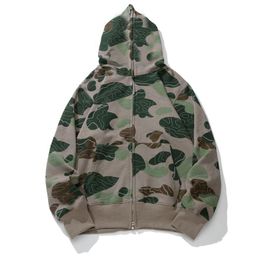 Mens Hoodies Designer Hoodie Women Sweatshirts Letters Camo Hoody Oversized Cotton Zip Sweaters Hoodys Embroidered Cardigan