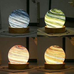 Night Lights Fashion Planets Desk Lamp Personalised Bedside Decorative Gift For Birthday Decoration Bedroom Light