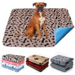 kennels pens Waterproof Pet Diaper Mat Reusable Dog Urine Pad Washable Dogs Cat Diapers Pads Bone Paw Print Seat Cover Mats For Sofa Bed 230906