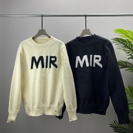 Men's Sweaters Fashion Designer Men And Women Sweater Torn Jacquard Holes Shirts Knitwear Autumn and Winter Cardigans