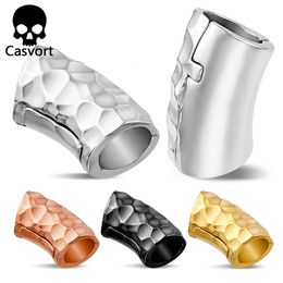 Labret Lip Piercing Jewelry Casvort 2PCS 00g Hammered Lobed Cuff Ear Gauges Plugs Tunnels Stretcher Earring Clip on Cartilage Wedding Body 230906